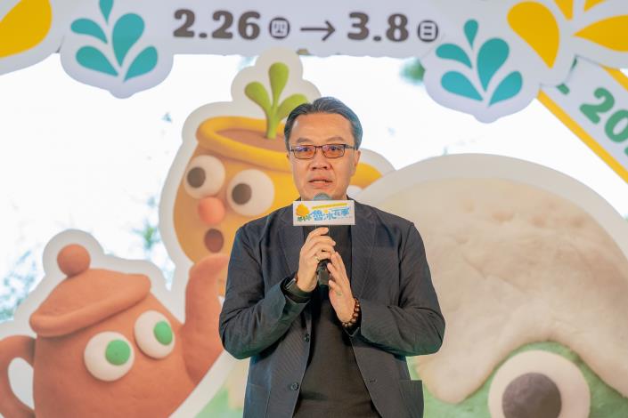客家委員會產業經濟處長陳瑞榮致詞