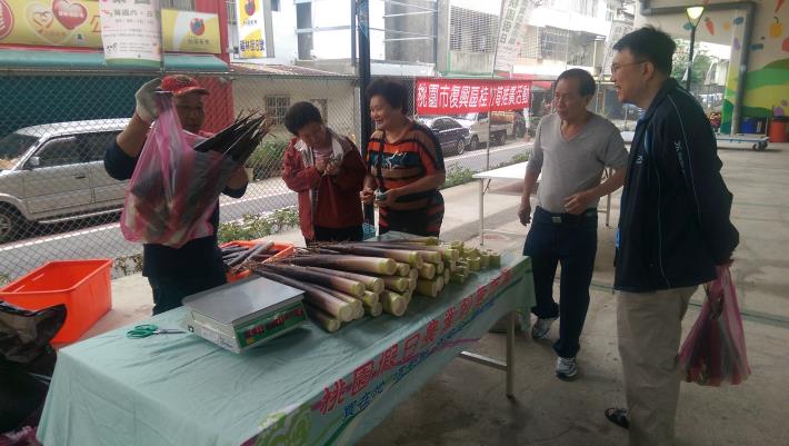 活動現場賣桂竹筍