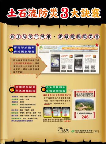 土石流防災3大訣竅