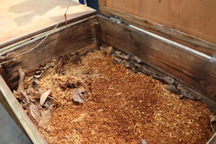 木博館實驗基地落葉堆肥箱演示