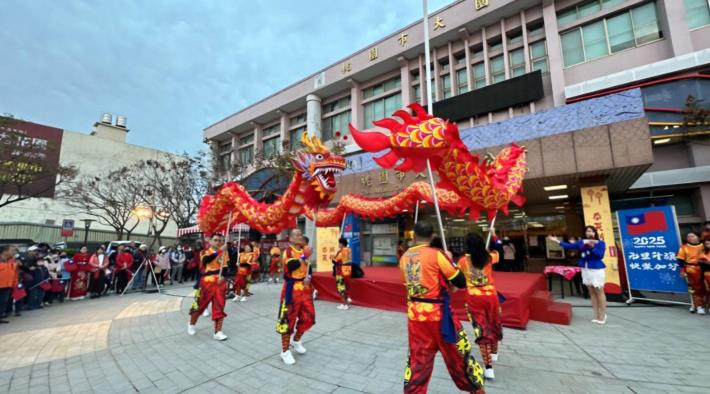 桃園市大園區114年元旦升旗典禮共5張第2張