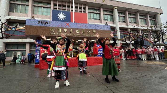 桃園市大園區115年元旦升旗典禮共9張第4張