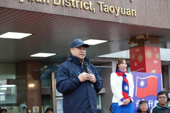 桃園市大園區115年元旦升旗典禮共9張第9張