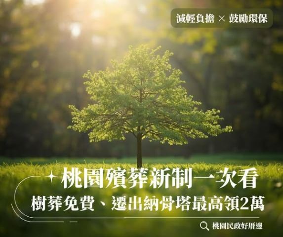 桃園市環保葬鼓勵金發放計畫