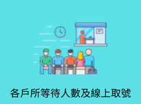 桃園市各戶所等待人數及線上取號