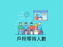 桃園市各戶所等待人數
