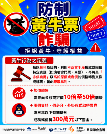 防制黃牛票詐騙圖1